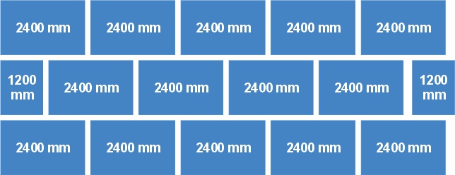 SET Rückwandgitter 12000 x 4500 mm (LxH)
