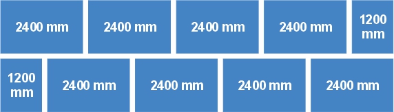 SET Rückwandgitter 10800 x 3000 mm (LxH)